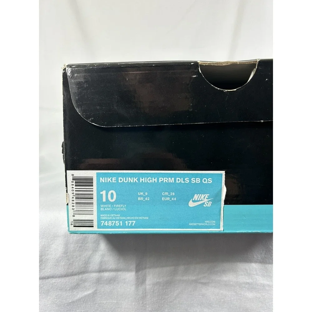 NIKE DUNK HIGH Sneaker Men's 9.5 PRM SB 2015‎ DE LA SOUL WHITE FIREFLY